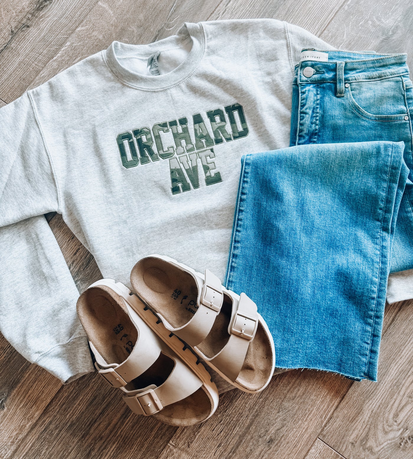 Orchard Ave Camo Embroidered Sweatshirt 4.30