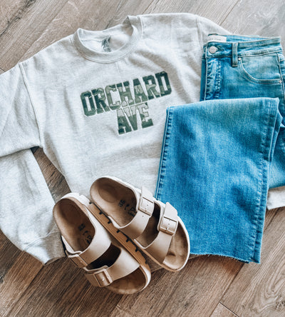 Orchard Ave Camo Embroidered Sweatshirt 4.30