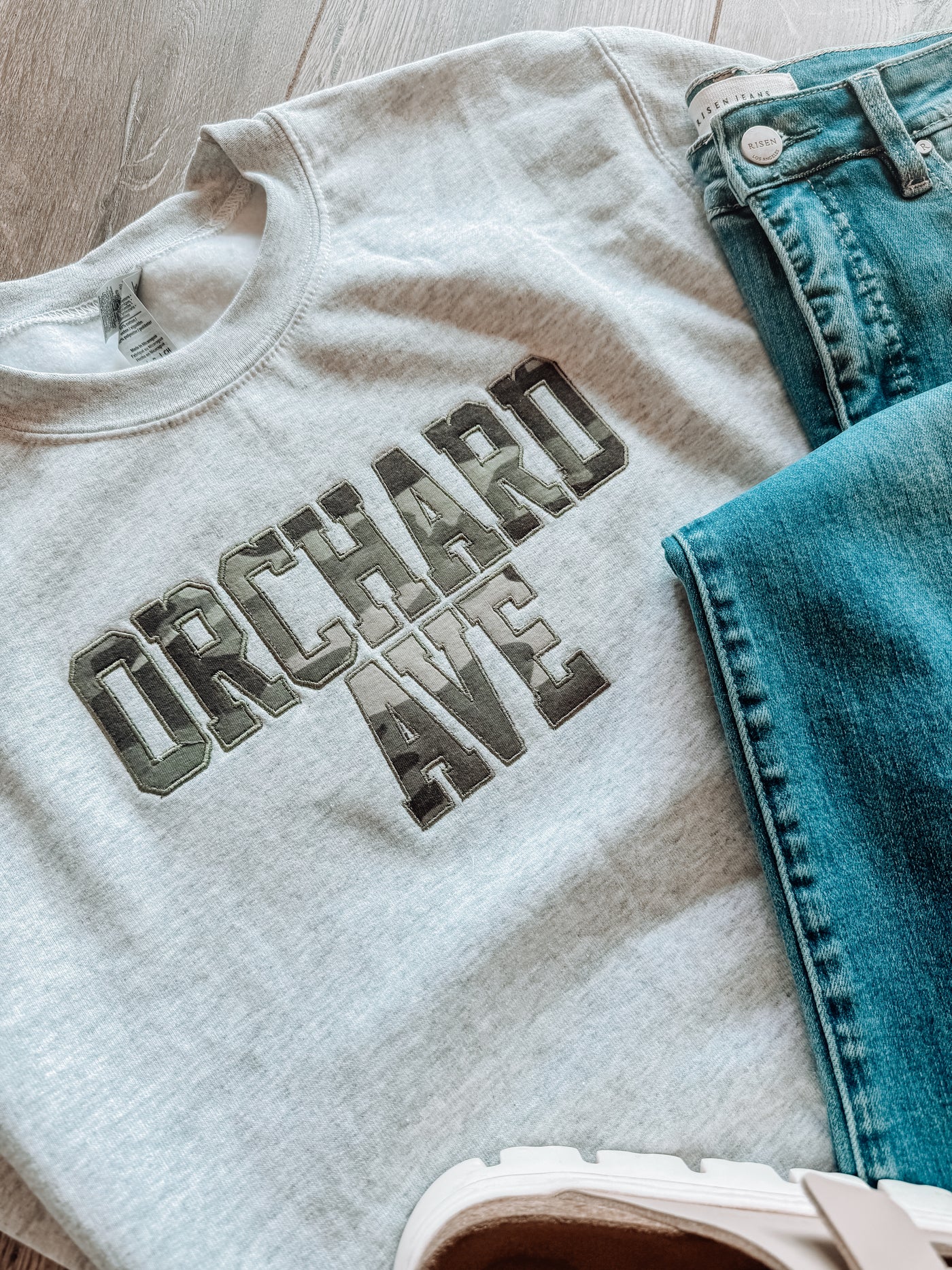Orchard Ave Camo Embroidered Sweatshirt 4.30