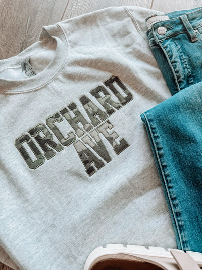 Orchard Ave Camo Embroidered Sweatshirt 4.30