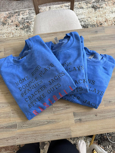 Homeruns Double Plays French Terry Raglan Sweatshirt 4.25
