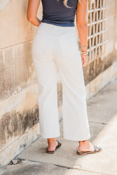 White High Noon Stud Pants