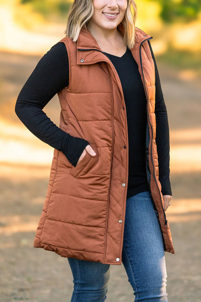 Harlow Vest- Cinnamon