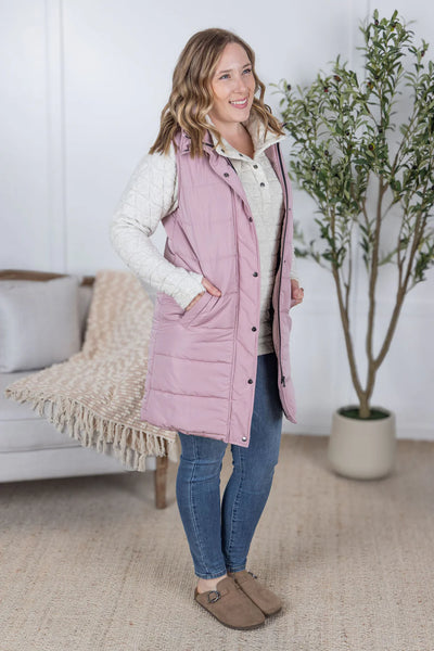 Harlow Vest- Blush