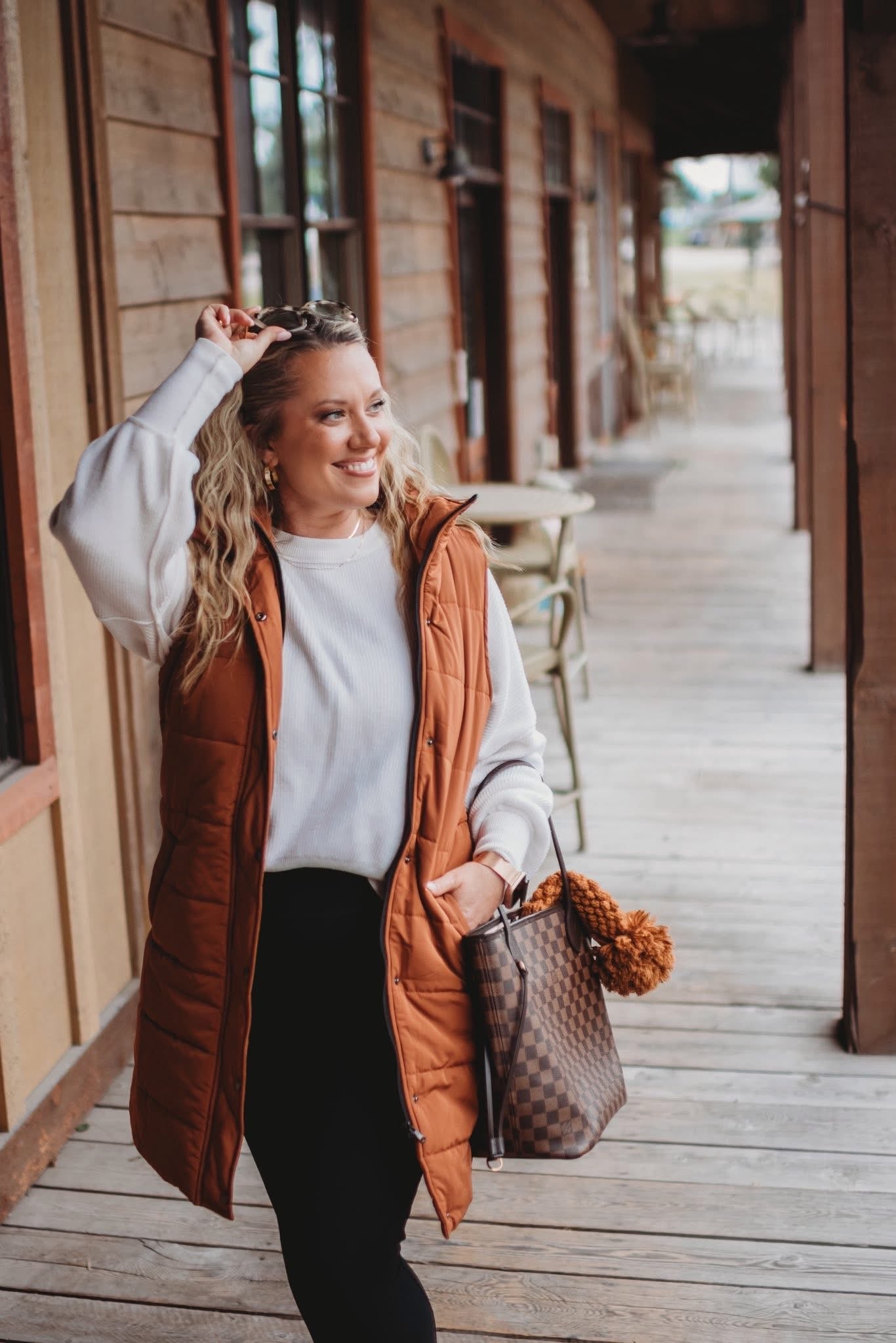 Harlow Vest- Cinnamon