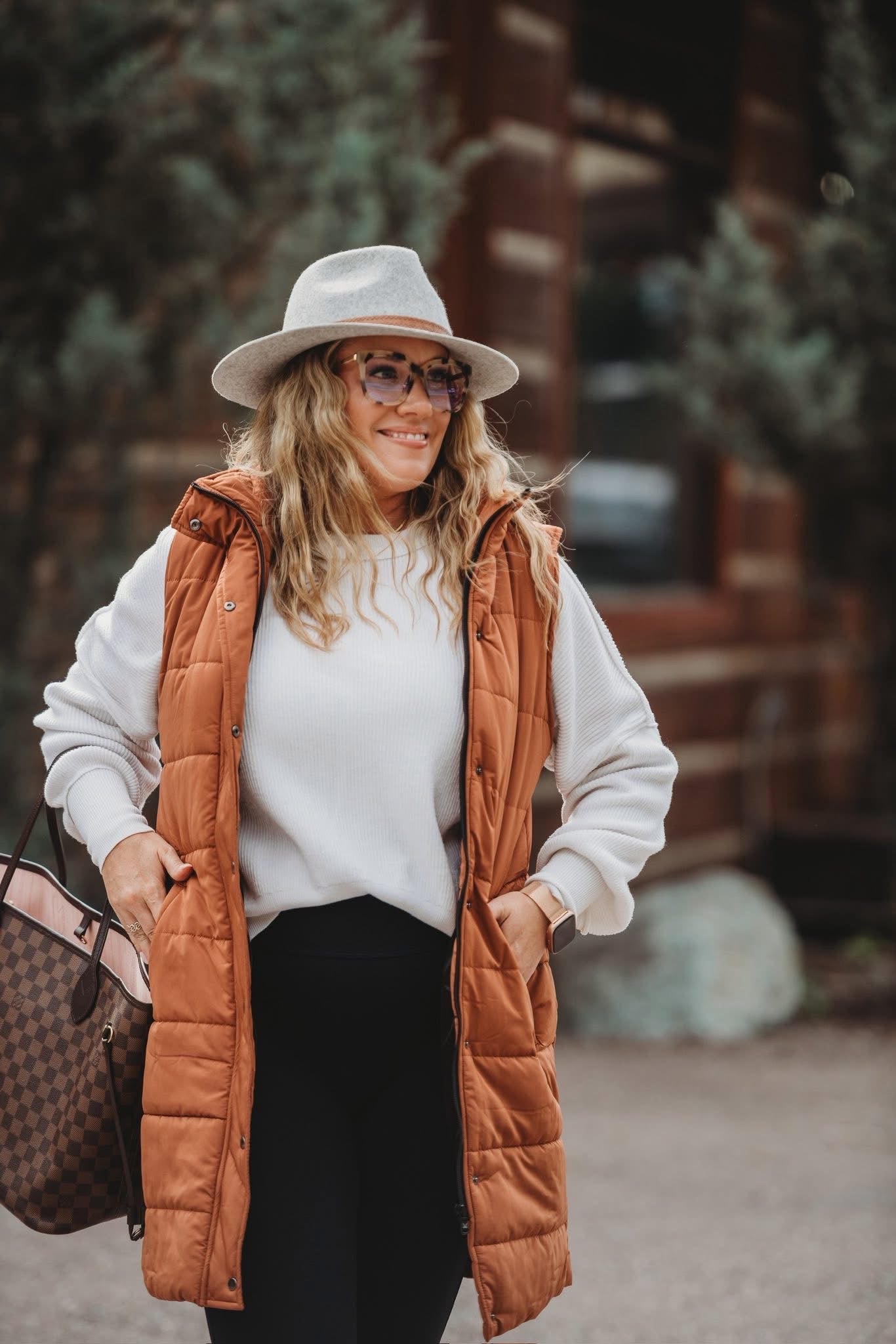 Harlow Vest- Cinnamon