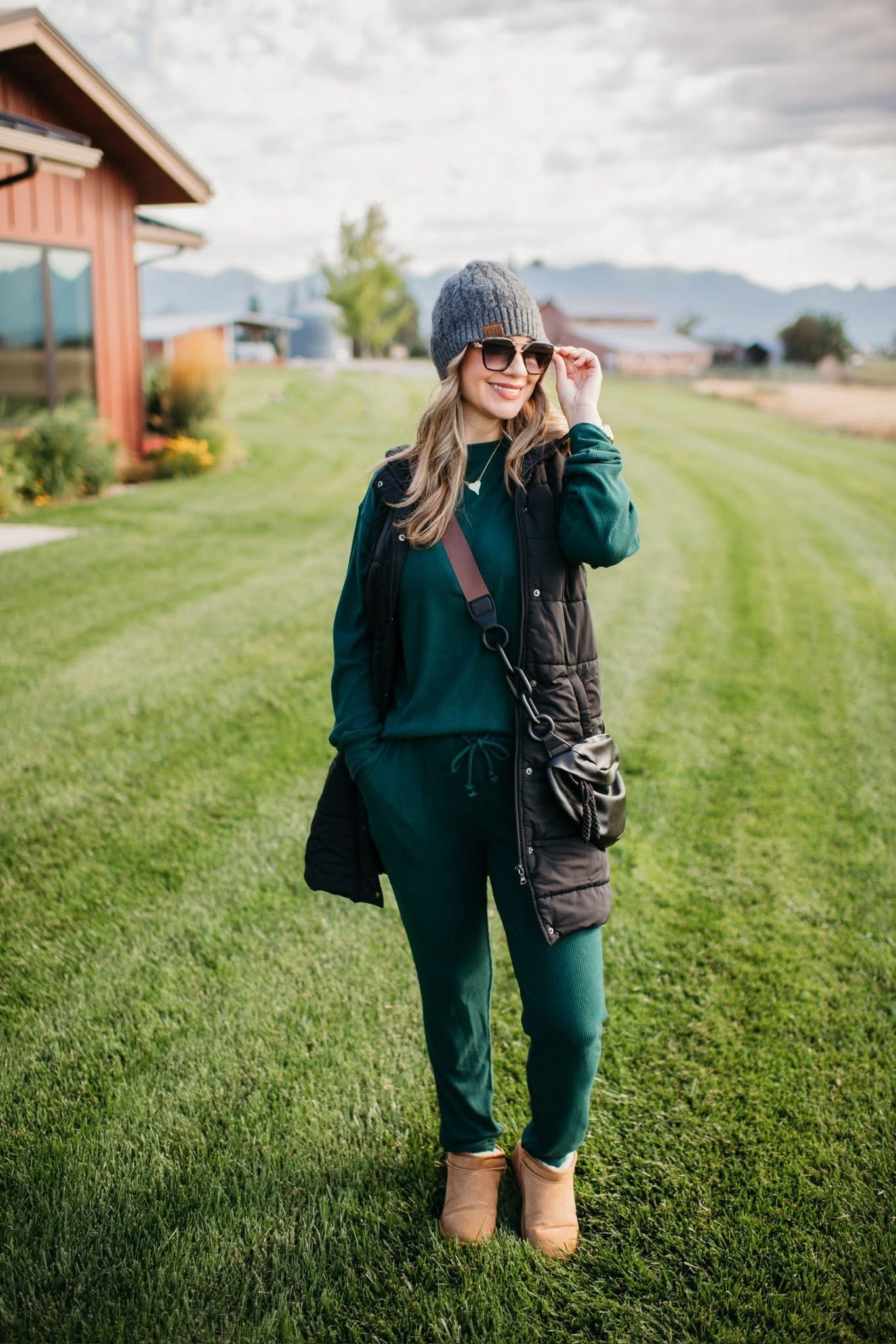 IN STOCK Corrine Joggers - Hunter Green