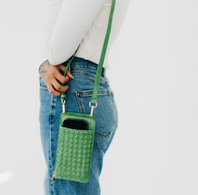 Woven Double Duty Phone Bag 8.28