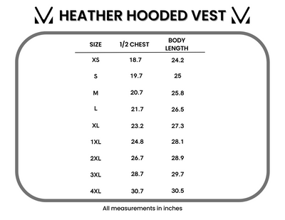 IN STOCK Heather Hooded Vest - Grey