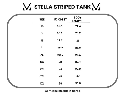 IN STOCK Stella Striped Tank - Mauve