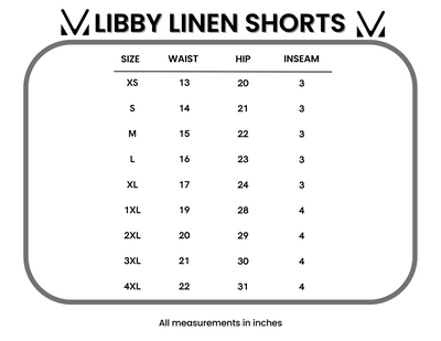IN STOCK Libby Linen Shorts - Navy