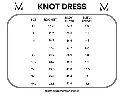IN STOCK Knot Dress - Red Liberty Stars