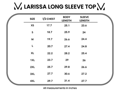 IN STOCK Larissa Long Sleeve - Evergreen