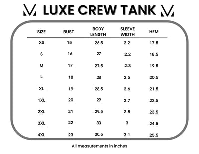 IN STOCK Luxe Crew Tank - Black