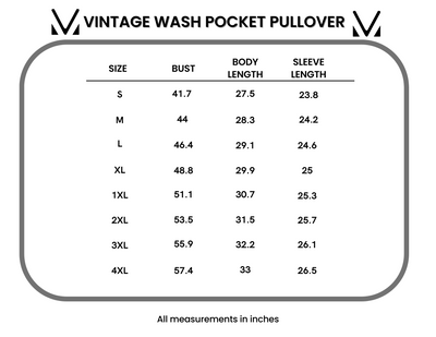 IN STOCK Vintage Wash Pocket Pullover - Mulberry