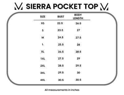 IN STOCK Sierra Pocket Tops - Hunter Green