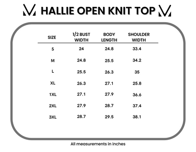 IN STOCK Hallie Open Knit Top - Cream