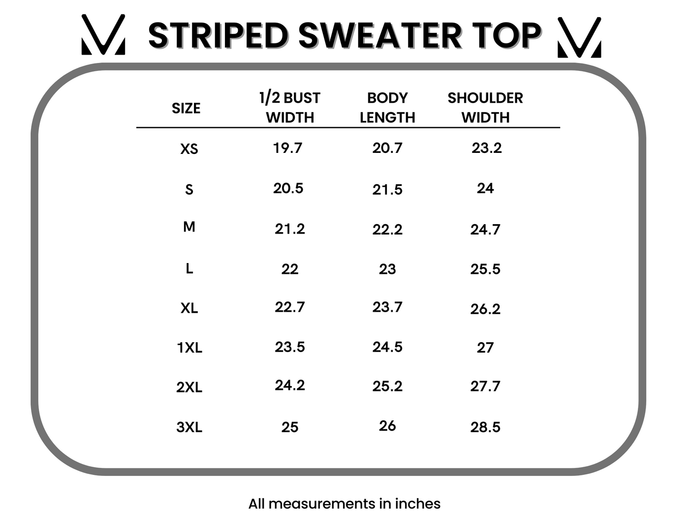 IN STOCK Striped Sweater Top - Navy