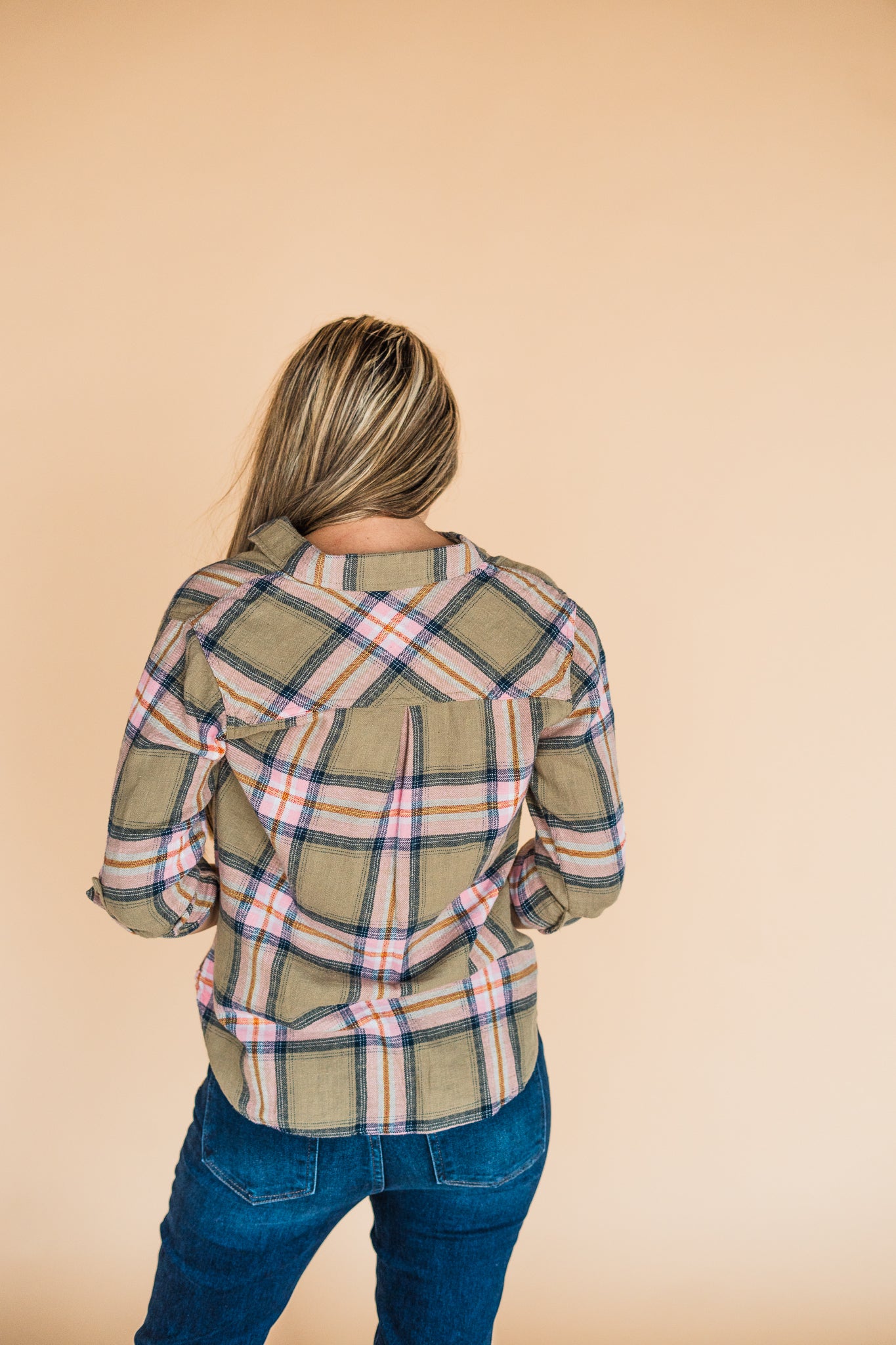 Emberly Shirt- Olive, Navy, Blush, Plaid