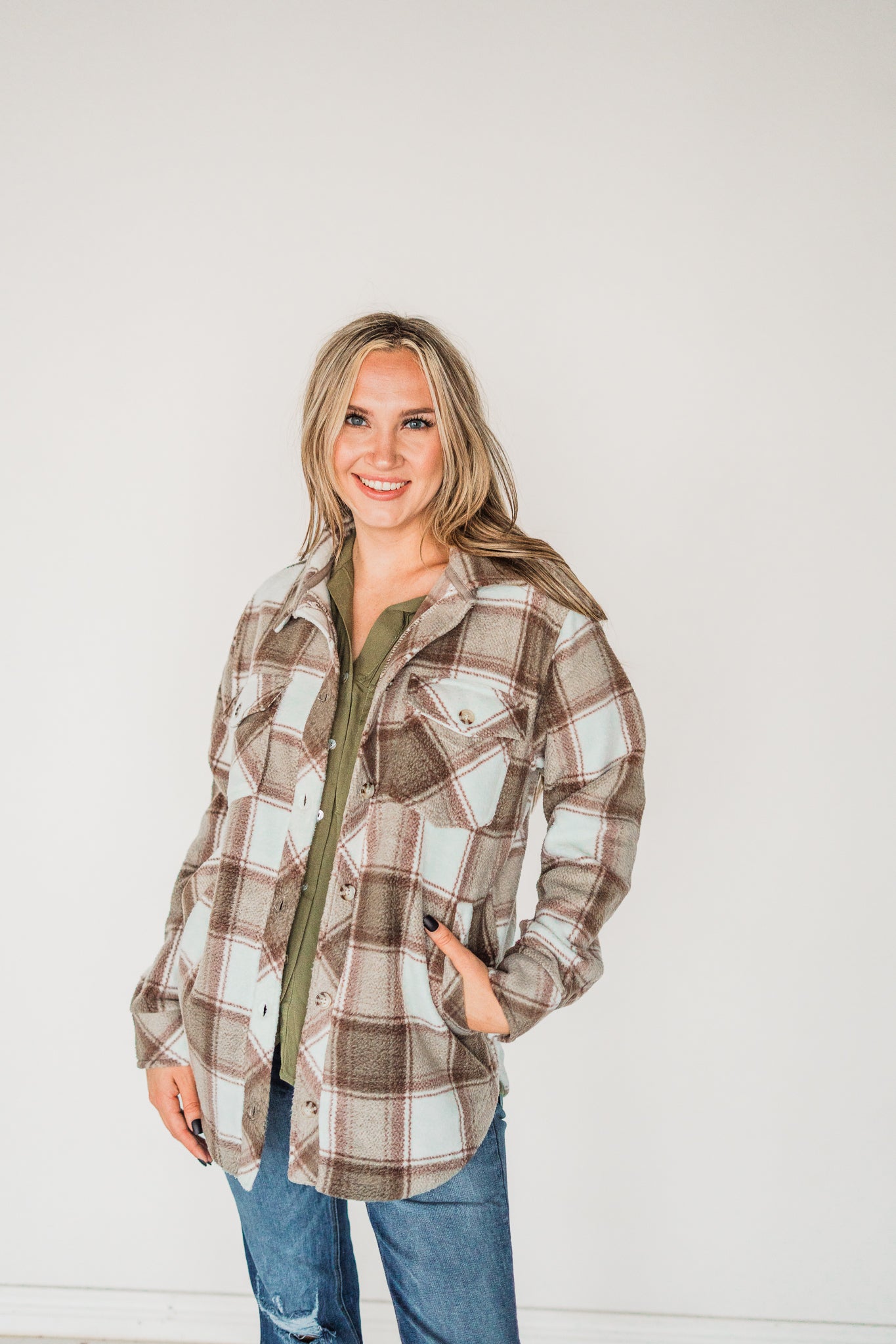 Tullis Jacket- Brown Mauve Plaid