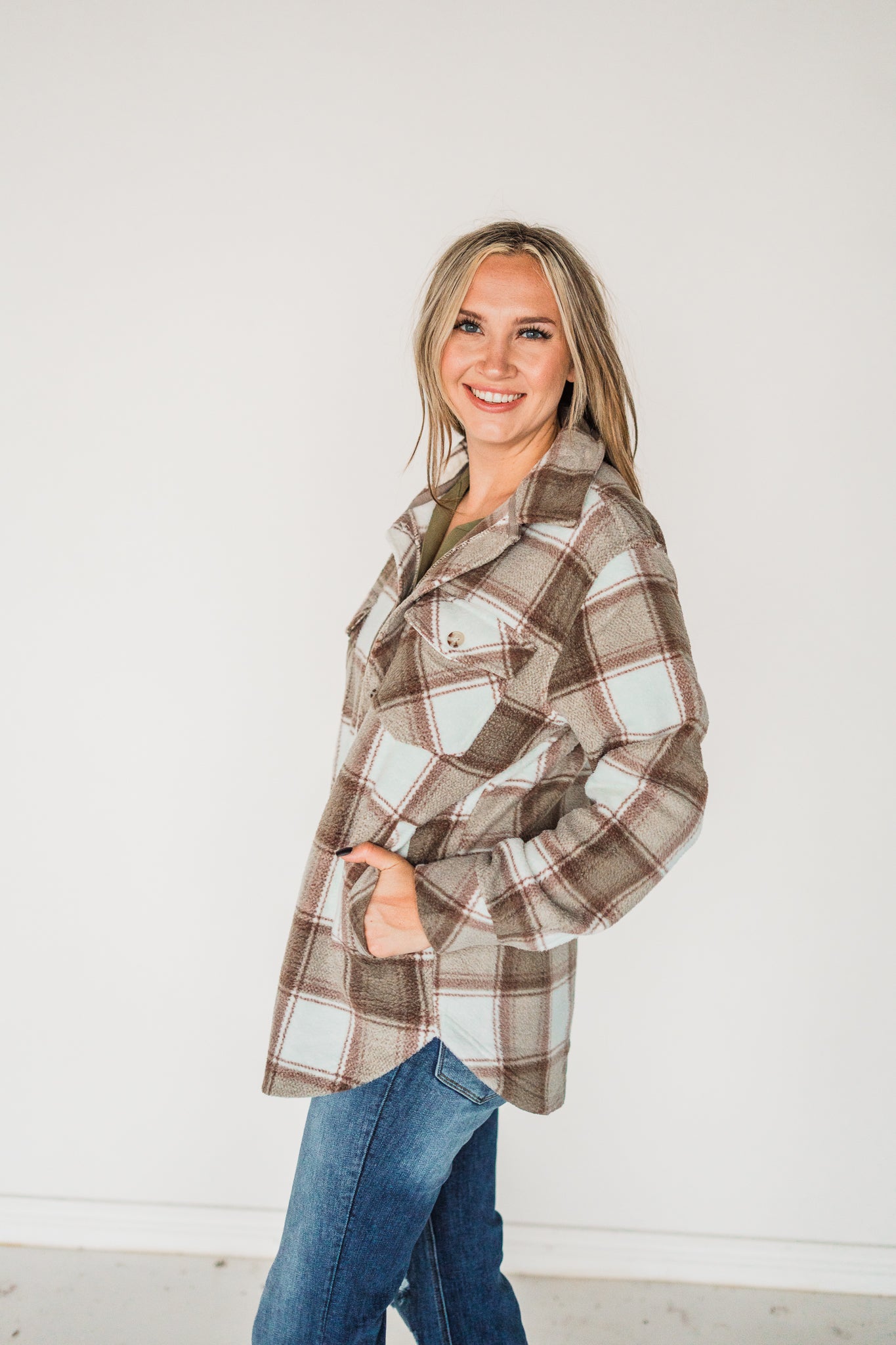 Tullis Jacket- Brown Mauve Plaid