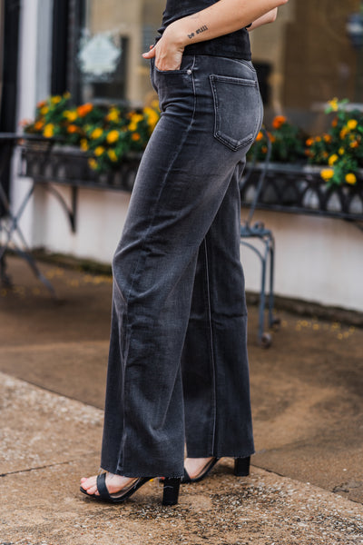 Black Wash High Waist Jeans