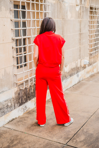 Scarlet Stride Top