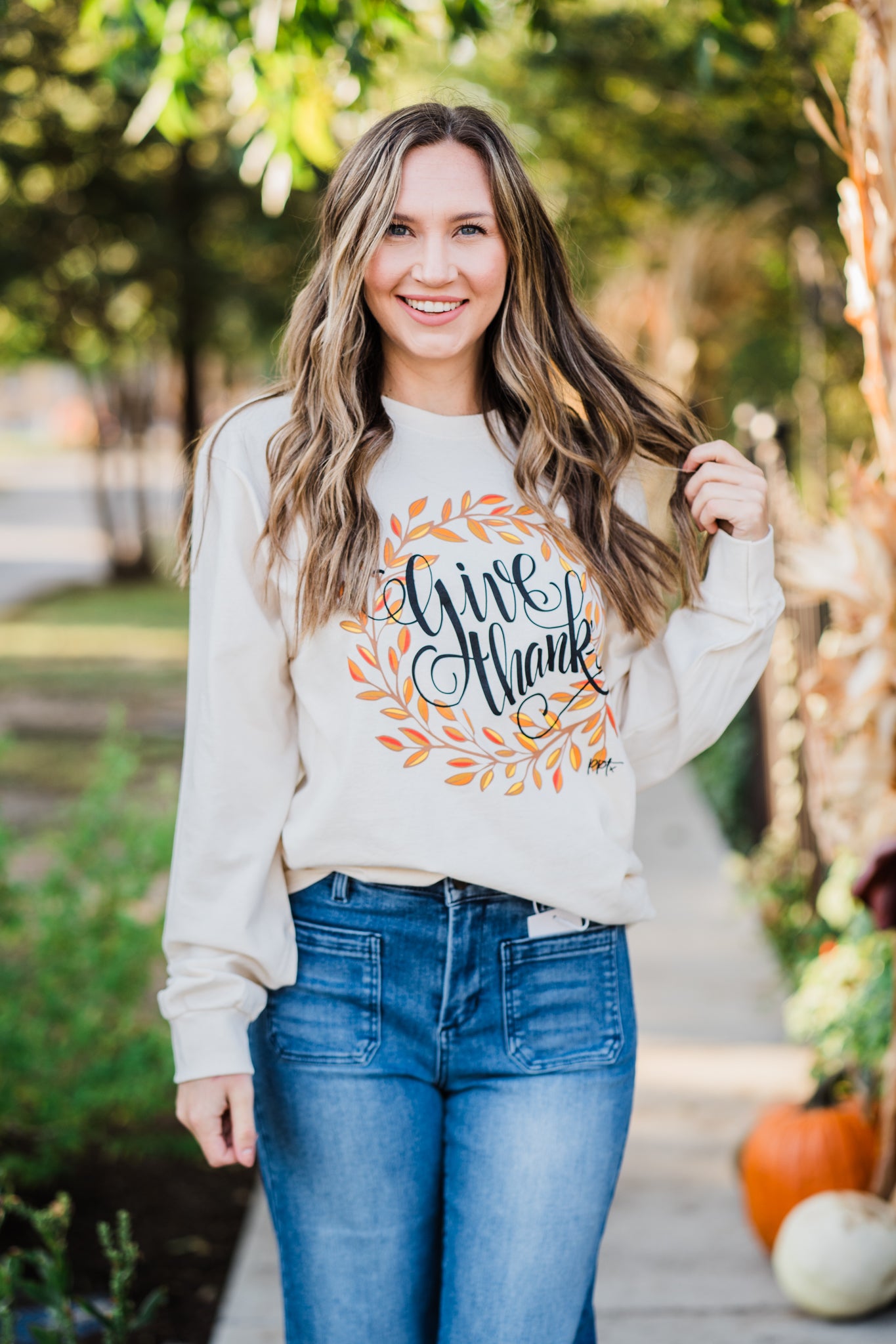 Give Thanks Long Sleeve Shirt