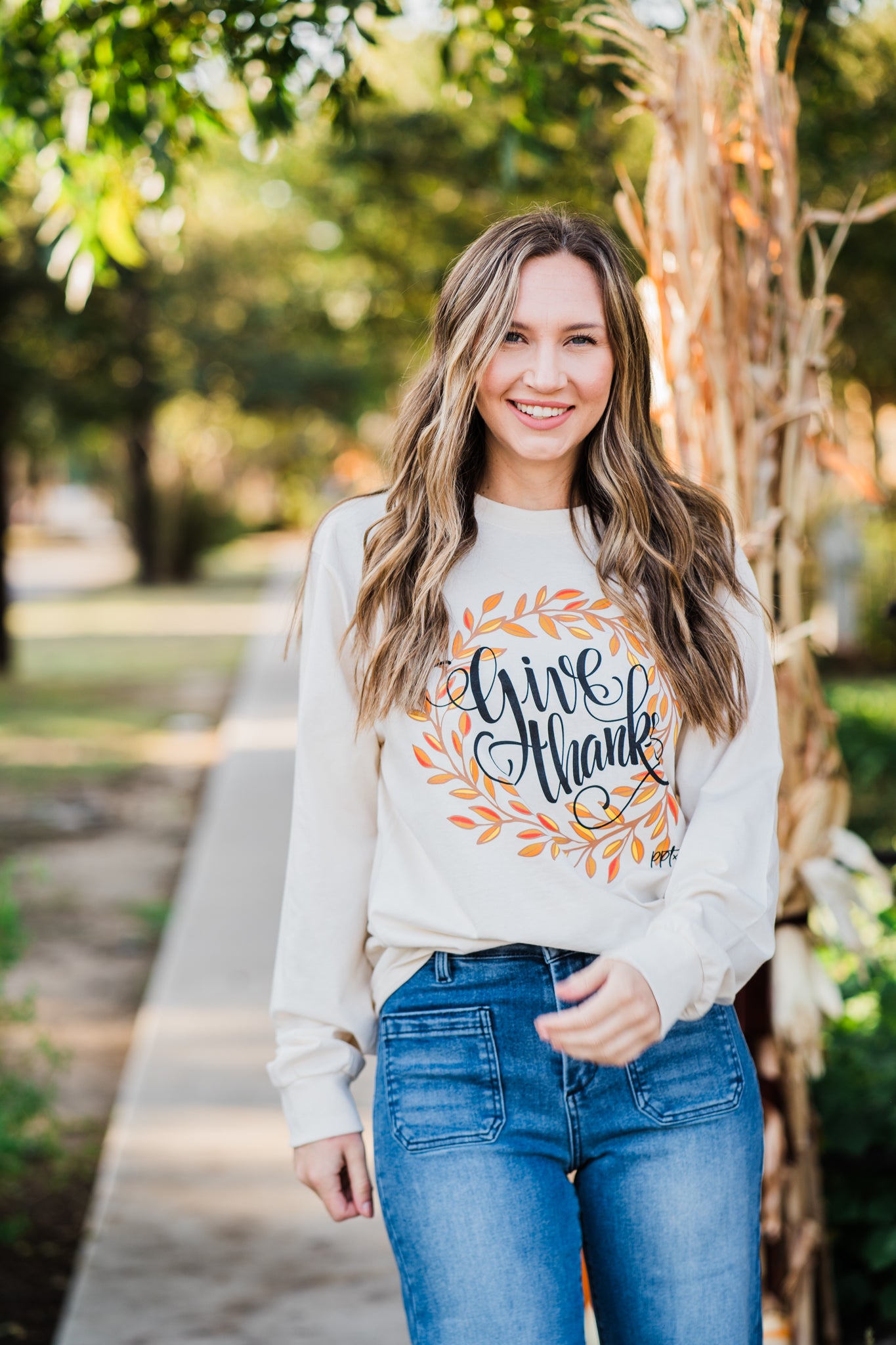 Give Thanks Long Sleeve Shirt