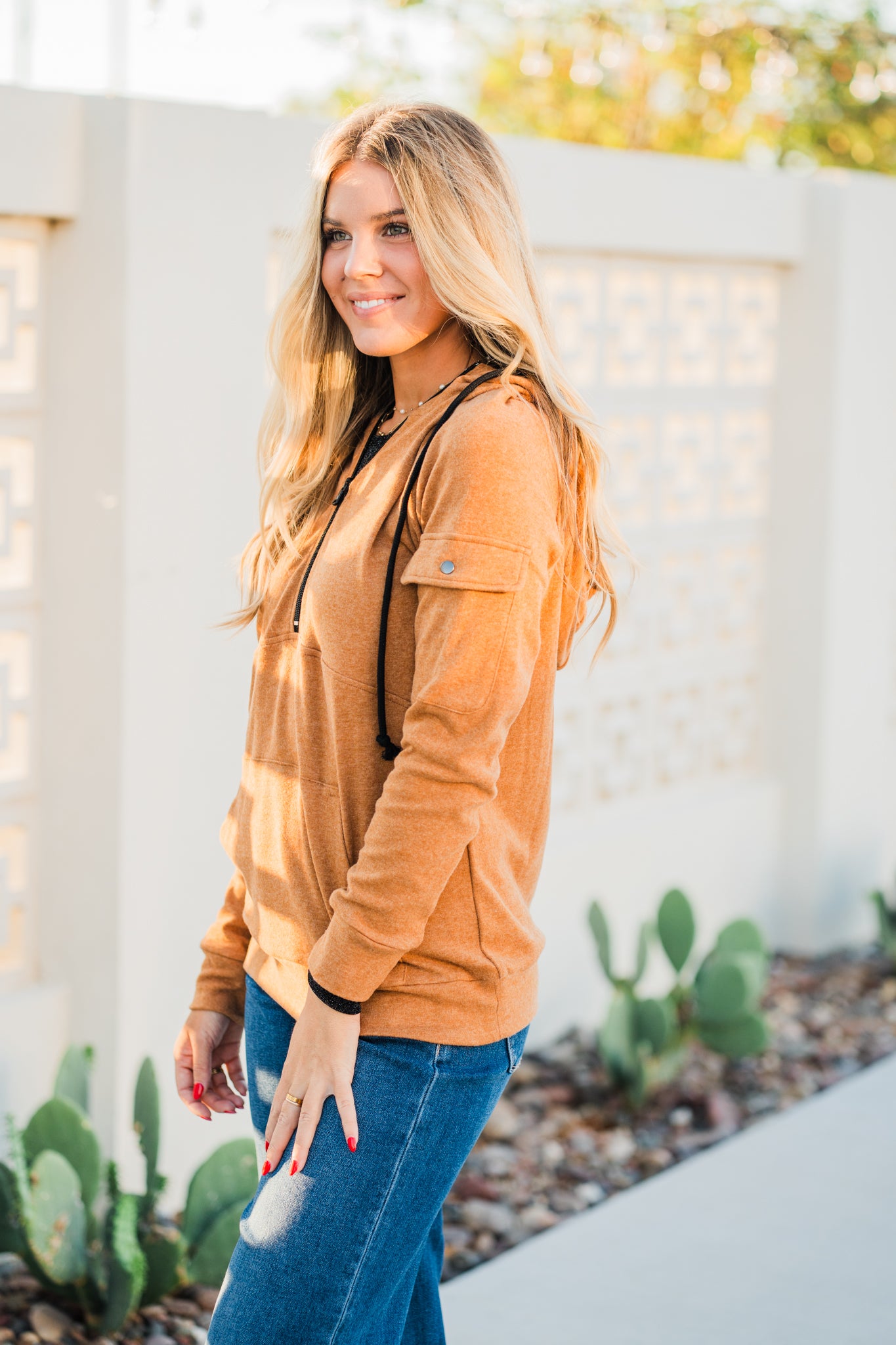 Pixie Hoodie- Camel