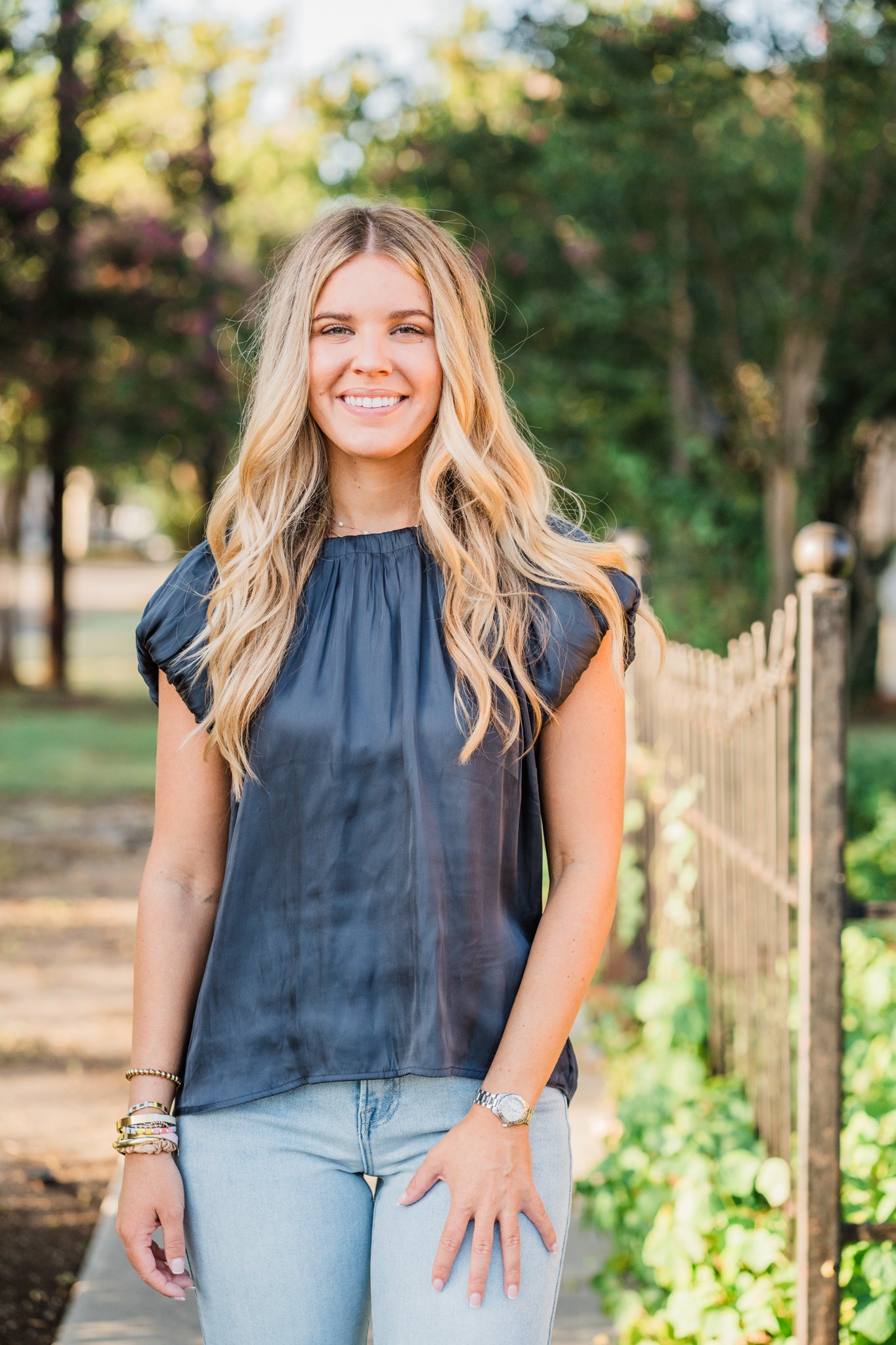 Moonlight Satin Top with Back Tie
