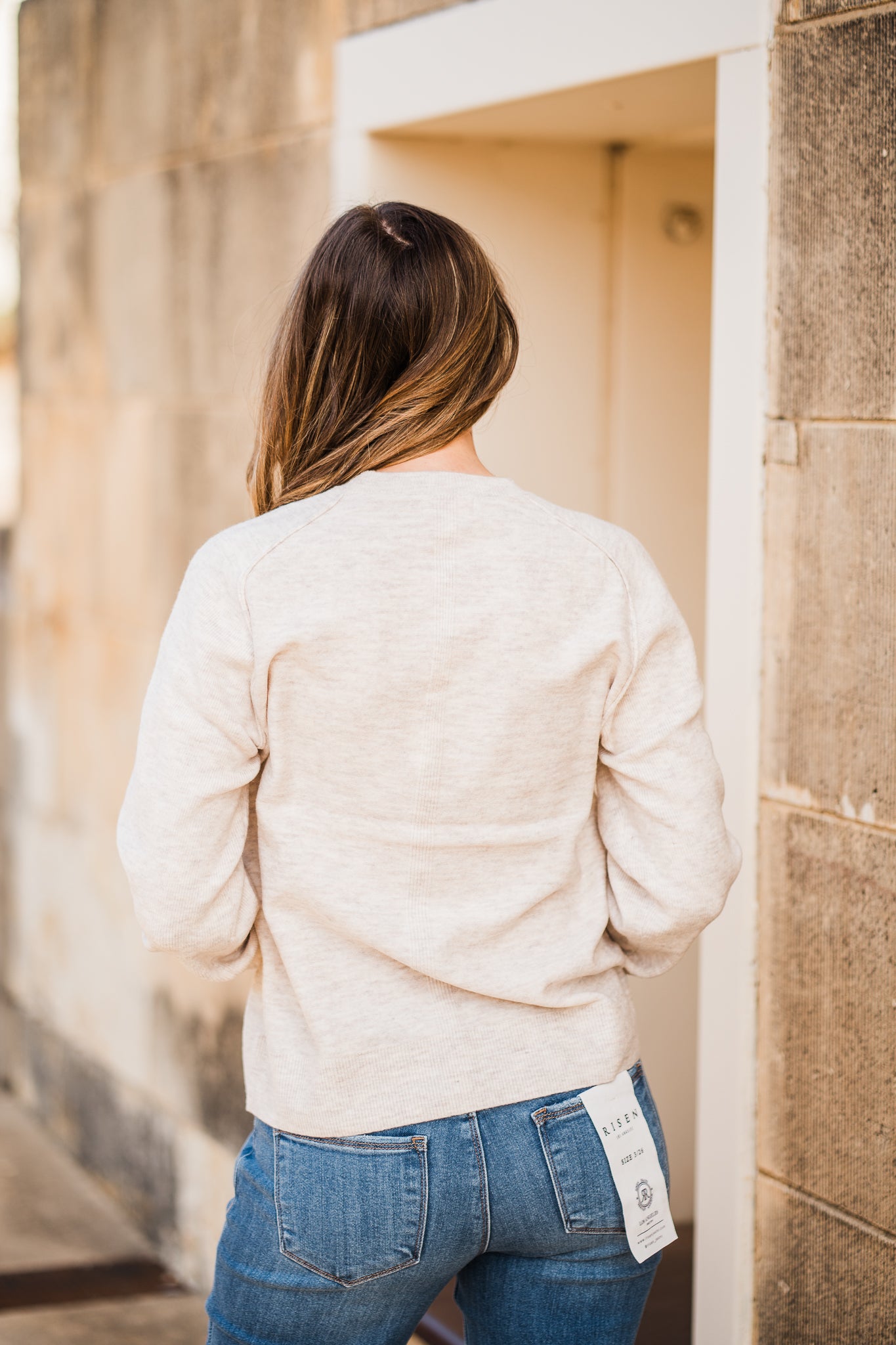 Barrett Sweater- Heather Parchment