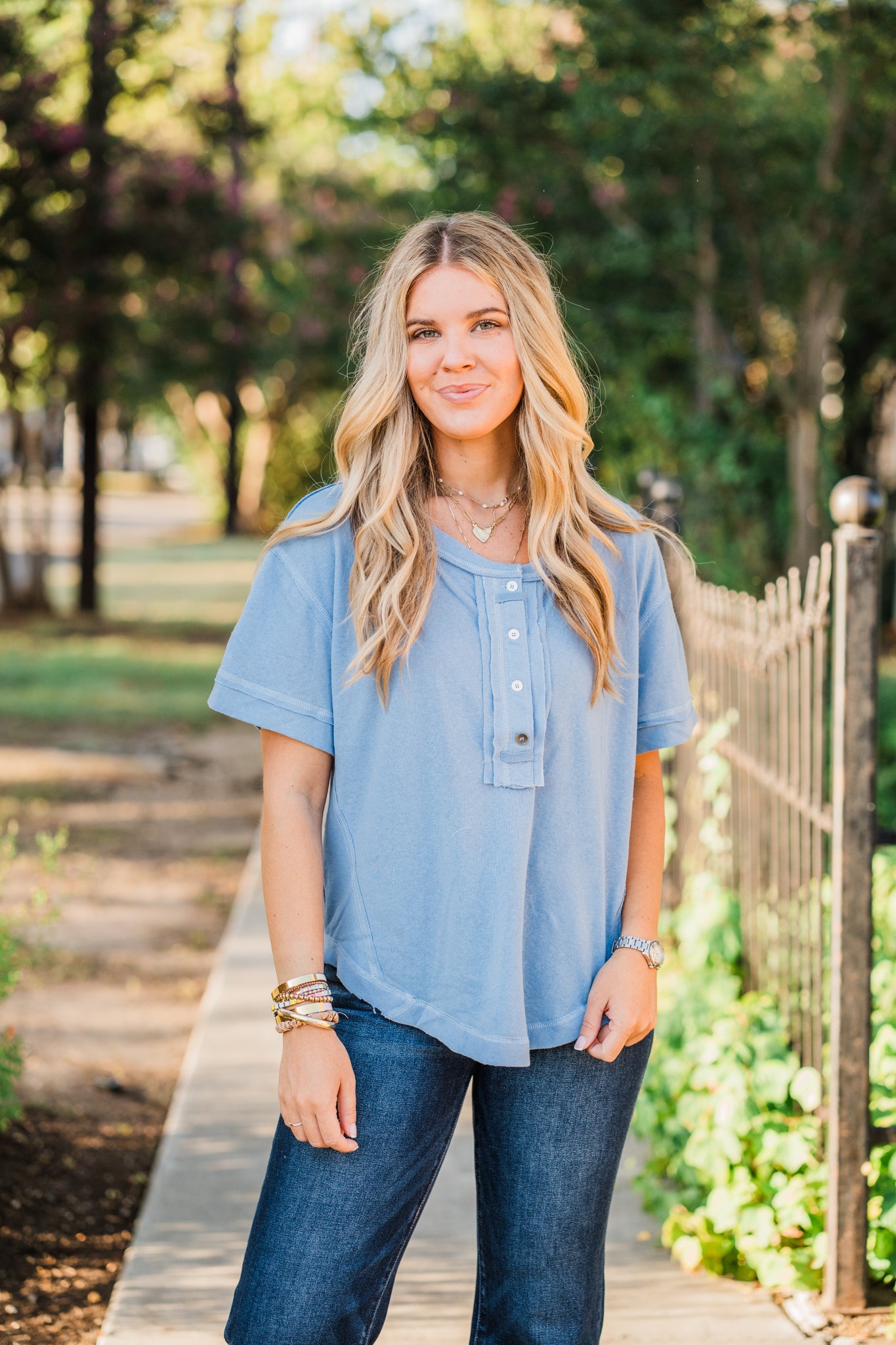 Bluebird Henley Tee