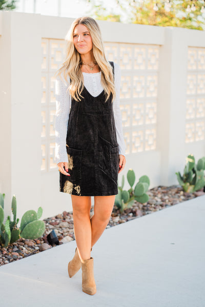Onyx Peak Corduroy Dress