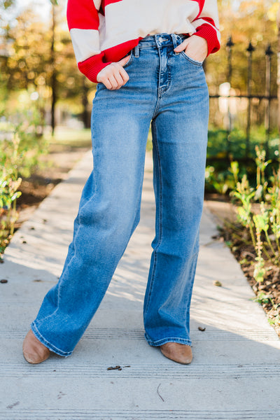 High Rise Wide Jeans