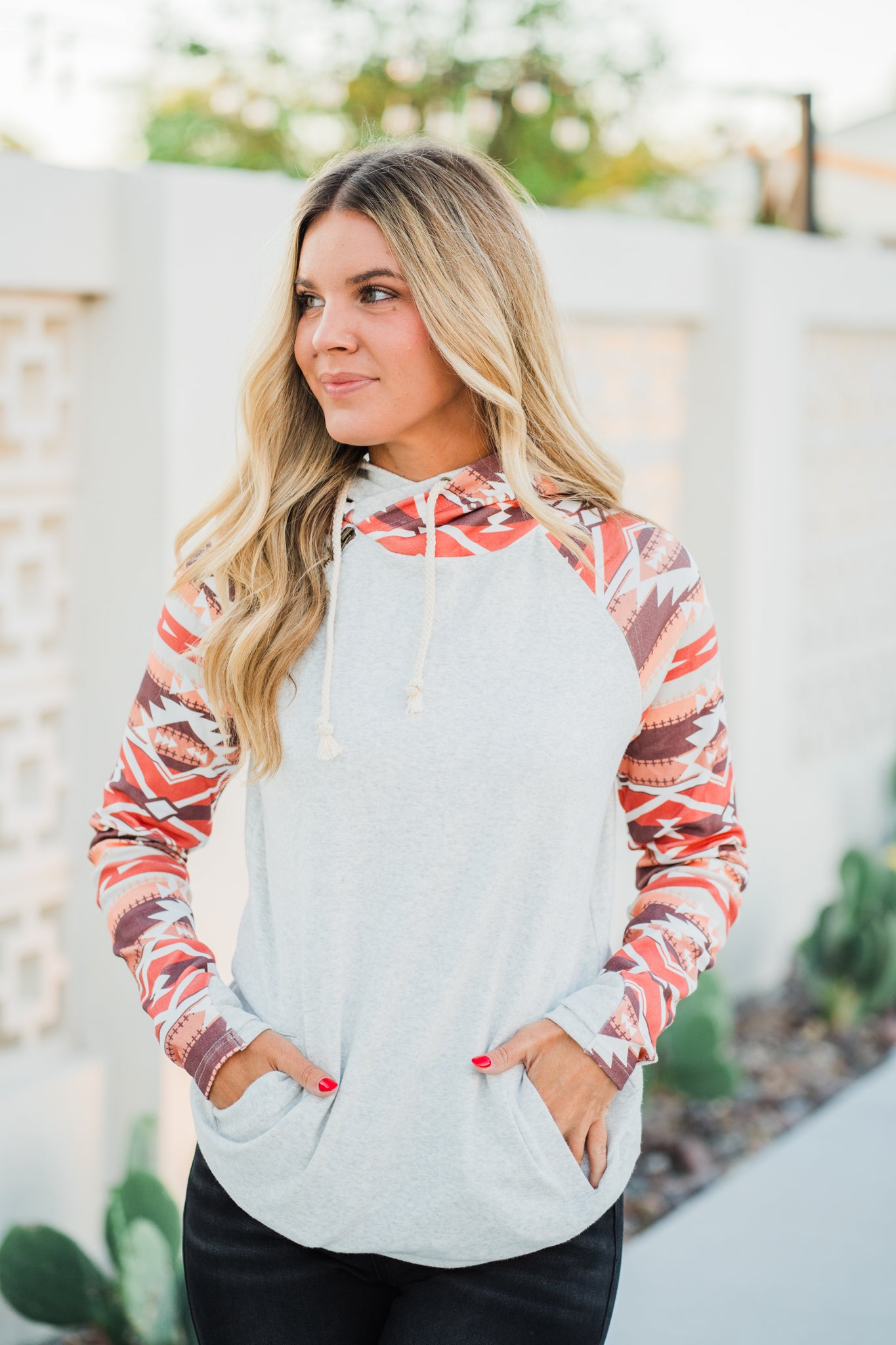 DoubleHood Sweatshirt - Live a Little