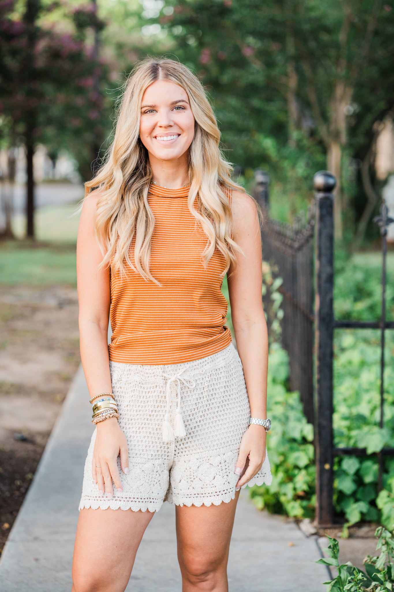 Sierra Cream Crochet Shorts