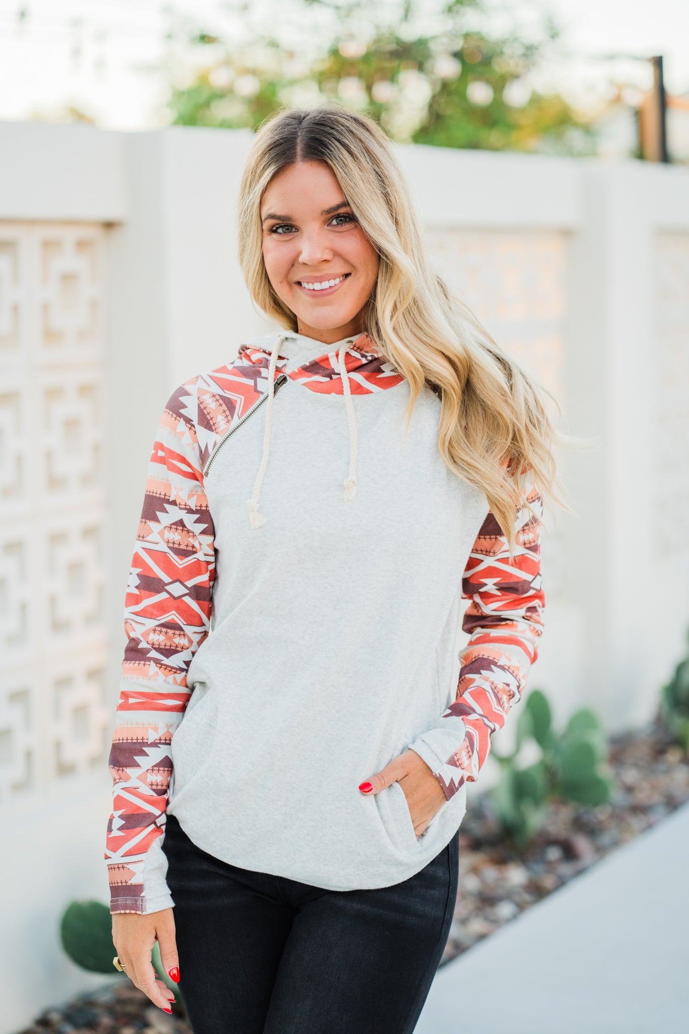 DoubleHood Sweatshirt - Live a Little