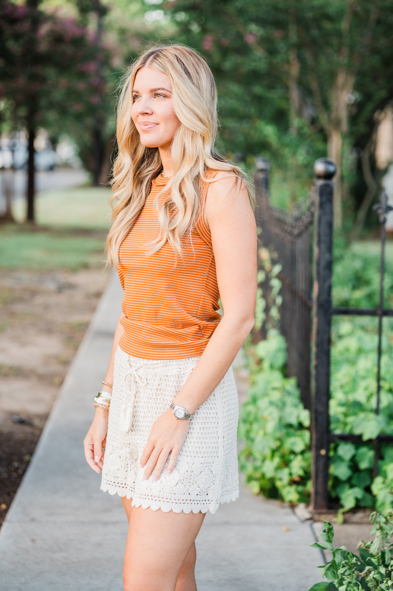 Sierra Cream Crochet Shorts