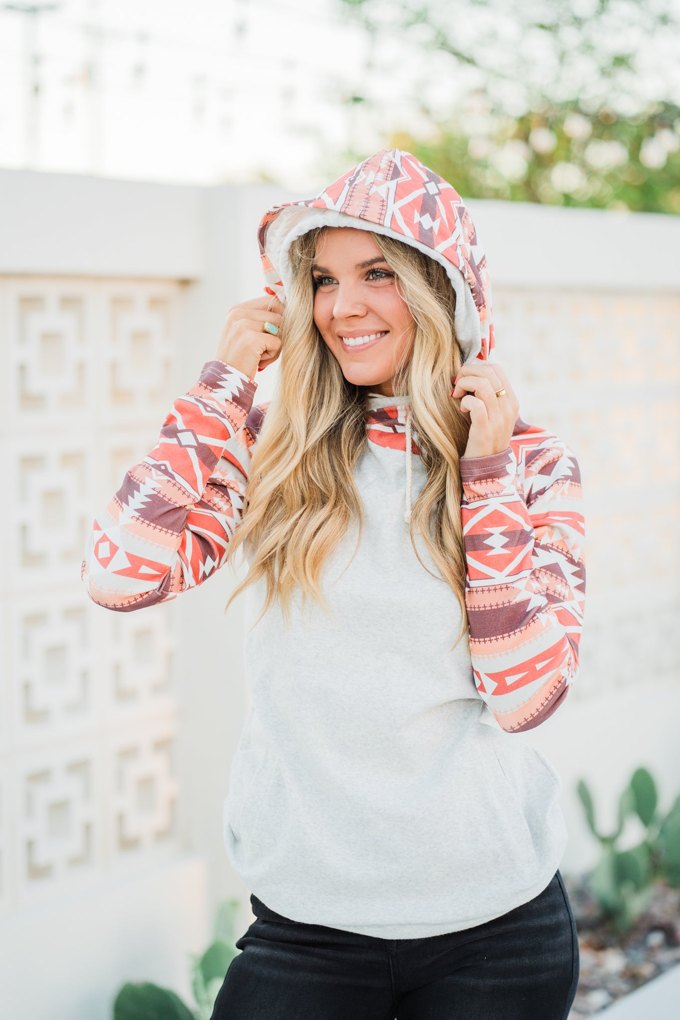 DoubleHood Sweatshirt - Live a Little