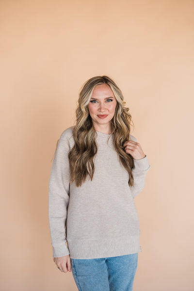 Pale Heather Maggie Pullover