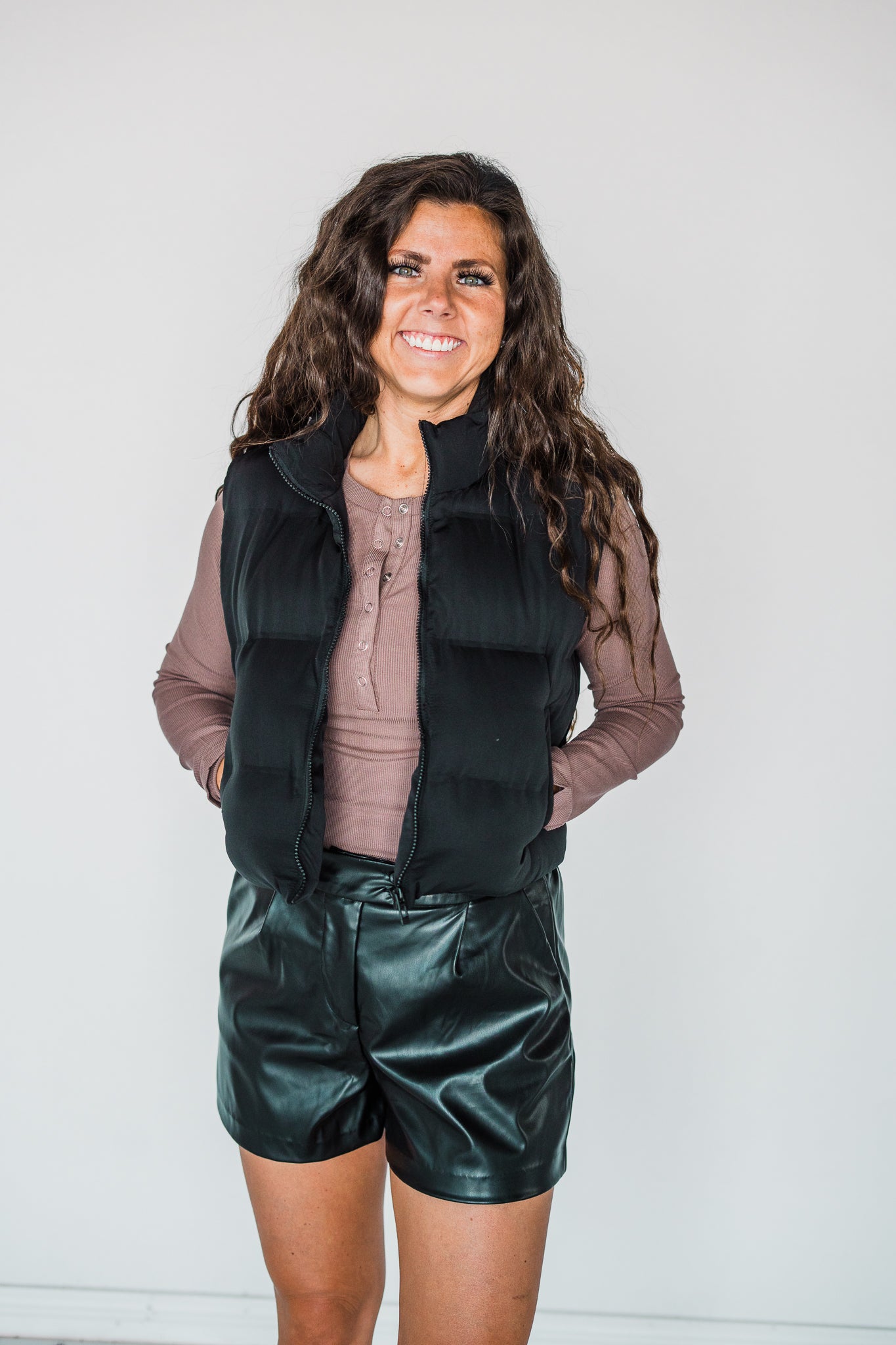 Black Issey Puffer Vest