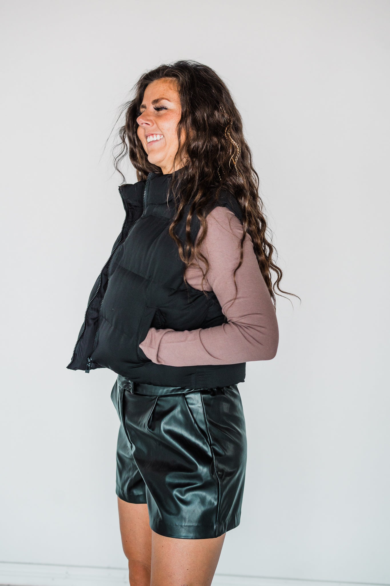 Black Issey Puffer Vest