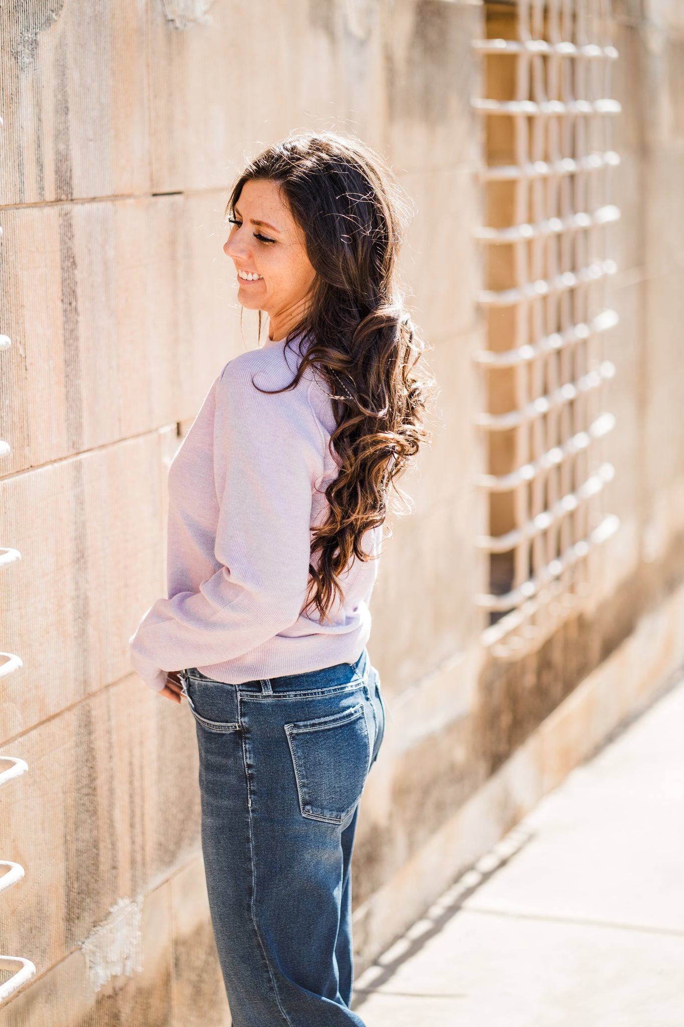 Barrett Sweater- Heather Lilac