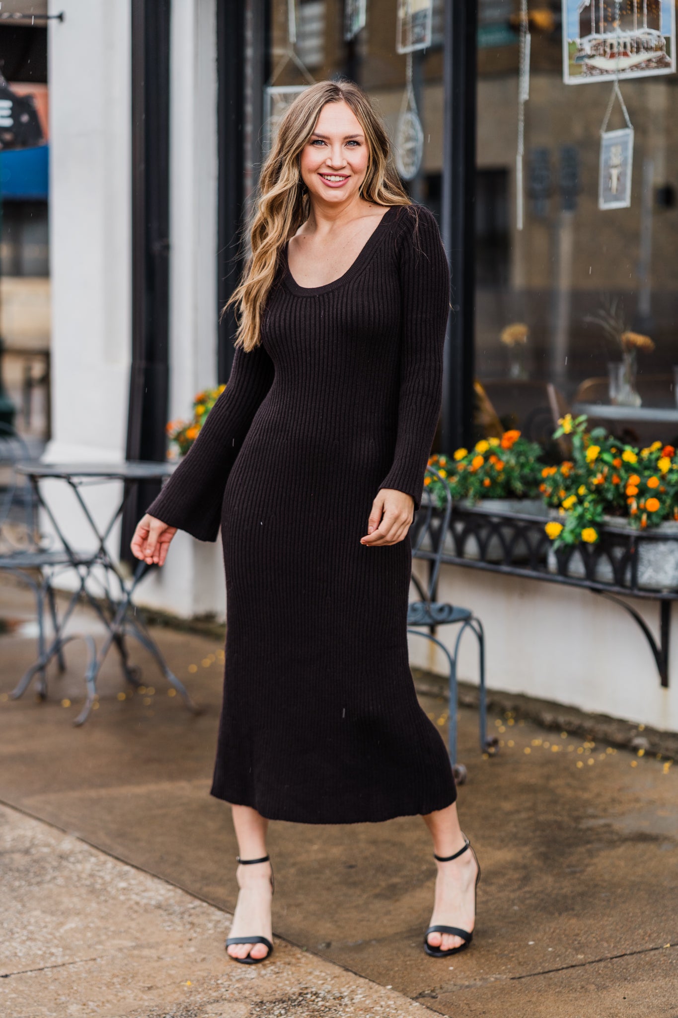 Black Maxi Sweater Dress