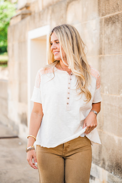 Apricot Contrast Short Sleeve T-Shirt