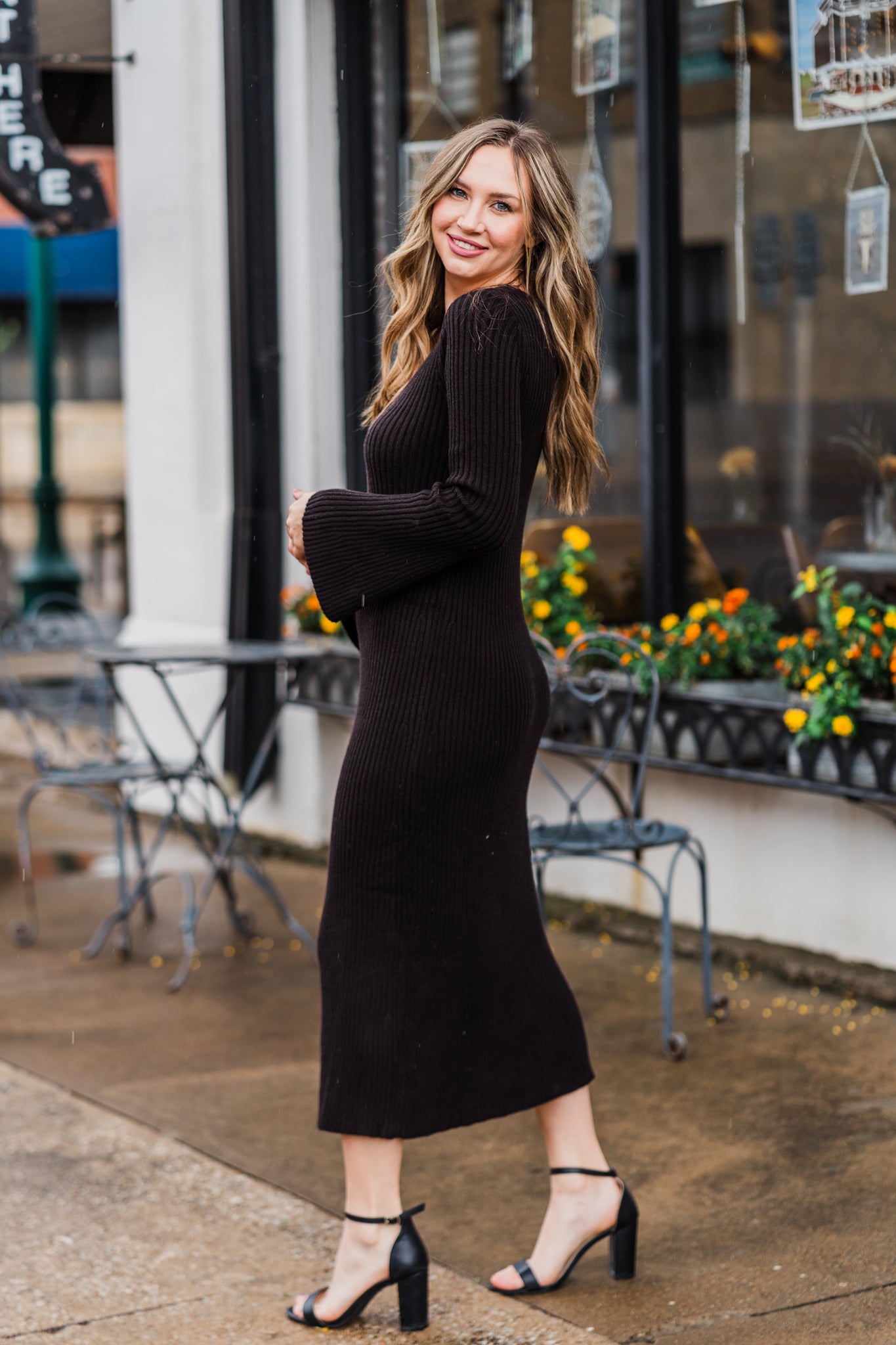 Black Maxi Sweater Dress