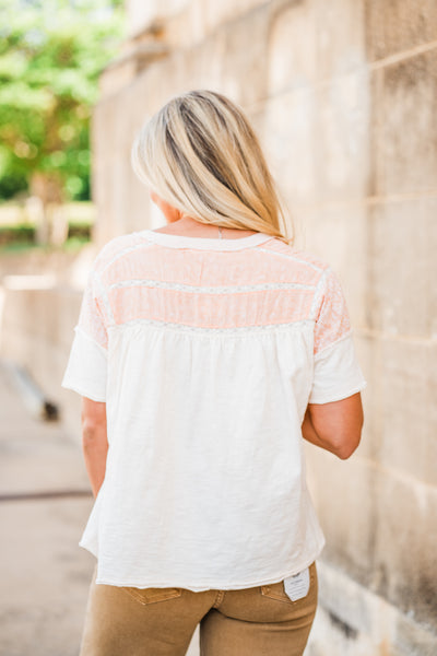 Apricot Contrast Short Sleeve T-Shirt