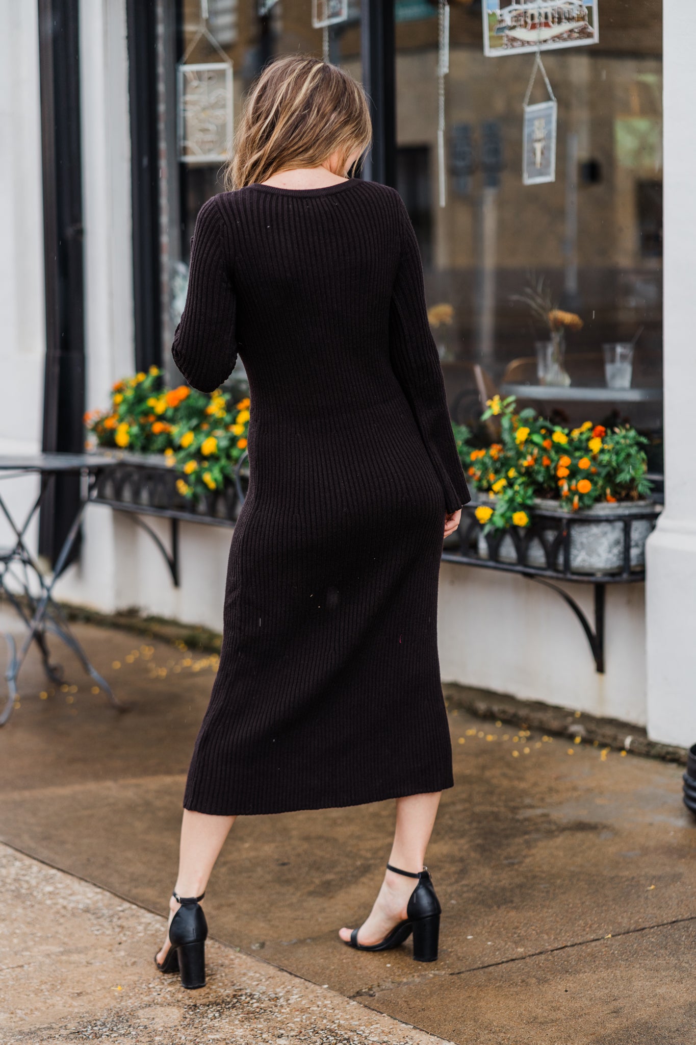 Black Maxi Sweater Dress