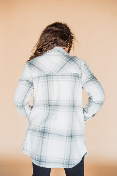 Roswell Jacket- Light Olive Moss Plaid
